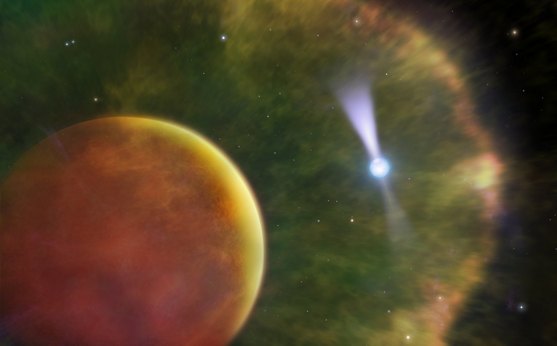 Astronomers Observe a Pulsar 6500 Light-Years From Earth and See Two Separate Flares Coming off its Surface