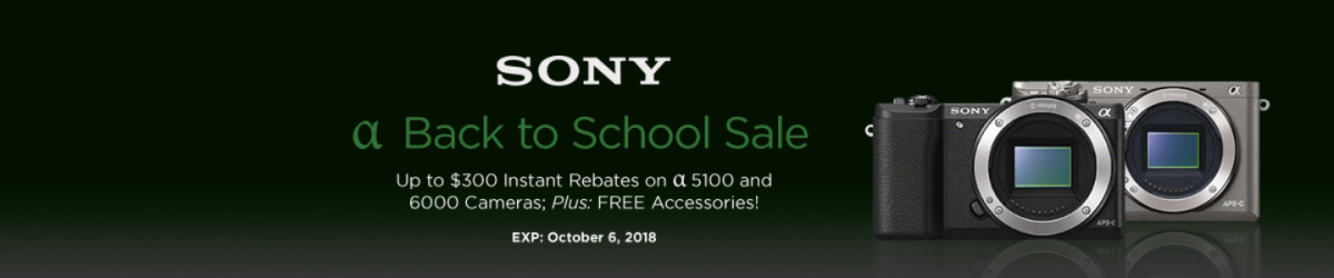 Sony Back to School Savings – Up to $300 off