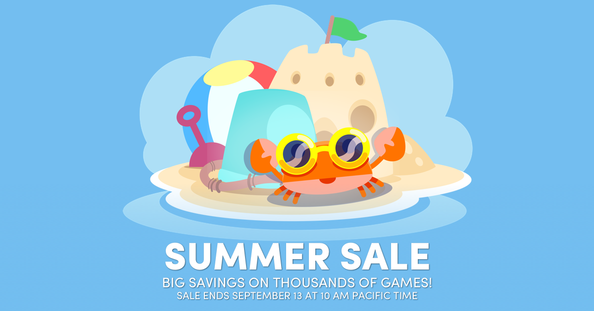 EGaming, get a FREE game as we kick off the Summer Sale!